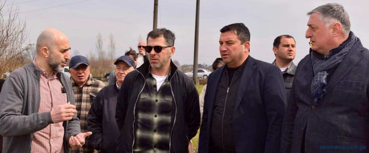 საფეხბურთო ინფრასტრუქტურის მშენებლობის მონახულება